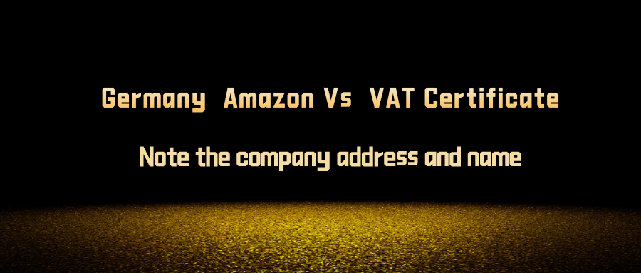 Emergency | Germany background with the VAT certificate, address and name the amazon will be taken to limit!