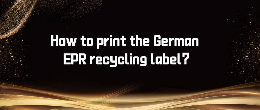 How to print the German EPR recycling label?