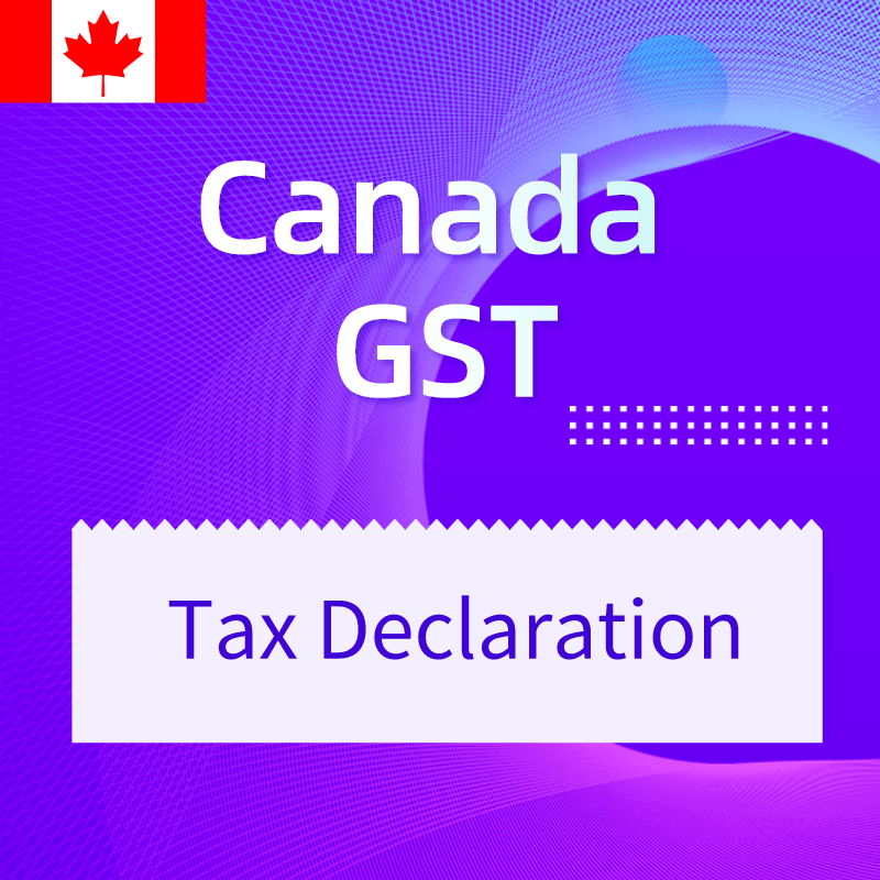 Canada GST One Year Tax Declaration Service - Amber